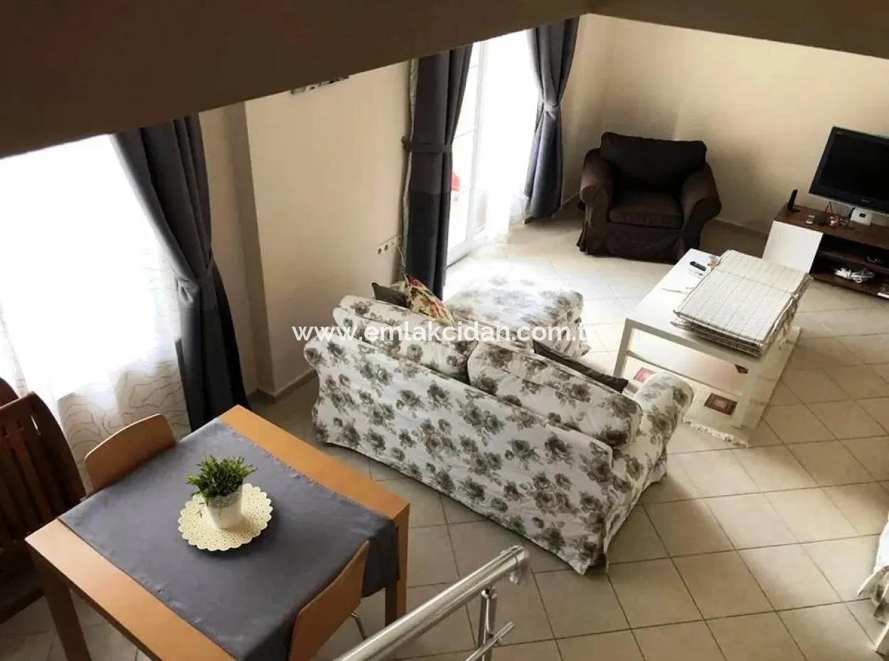 Luxus 3 Zimmer 1 Wohnzimmer Duplex-Wohnung Mit Pool Marmaris Icmeler