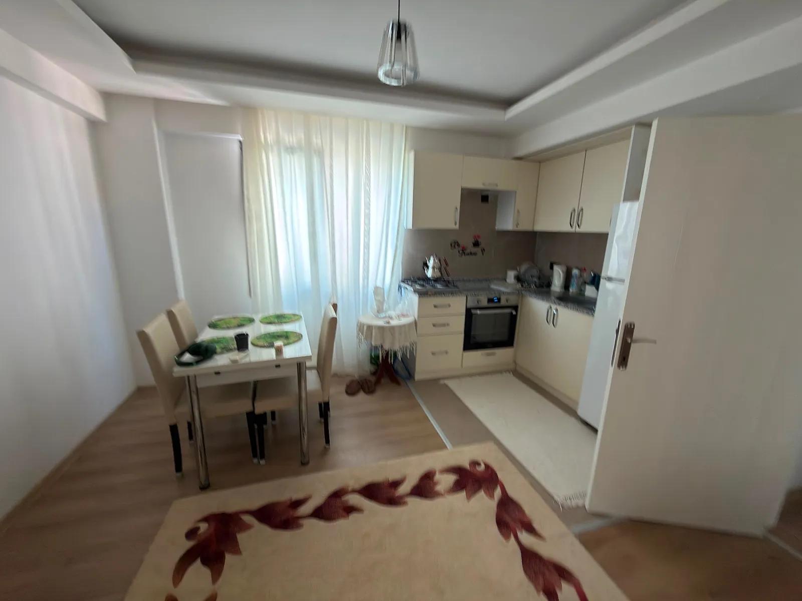 In the centre of Dalaman furnished 1+1 rental zero flat