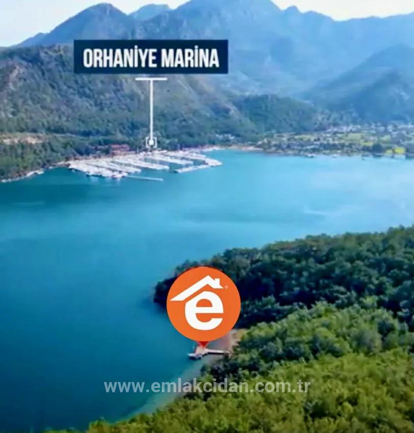 Marmaris Orhaniye neighbourhood has a 6000 m2 Private Jetty existing for sale bay