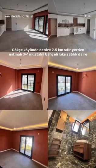In the village of Gökçe, 2.5 km from the sea, near kitesurf, heated 3+1 zero apartment