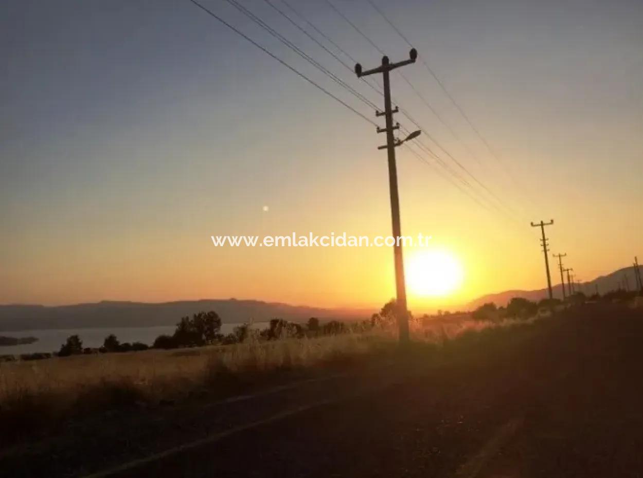 The Town Of Koycegiz, Plot For Sale 19000M2 Education, He Completed The Quarter With Lake View