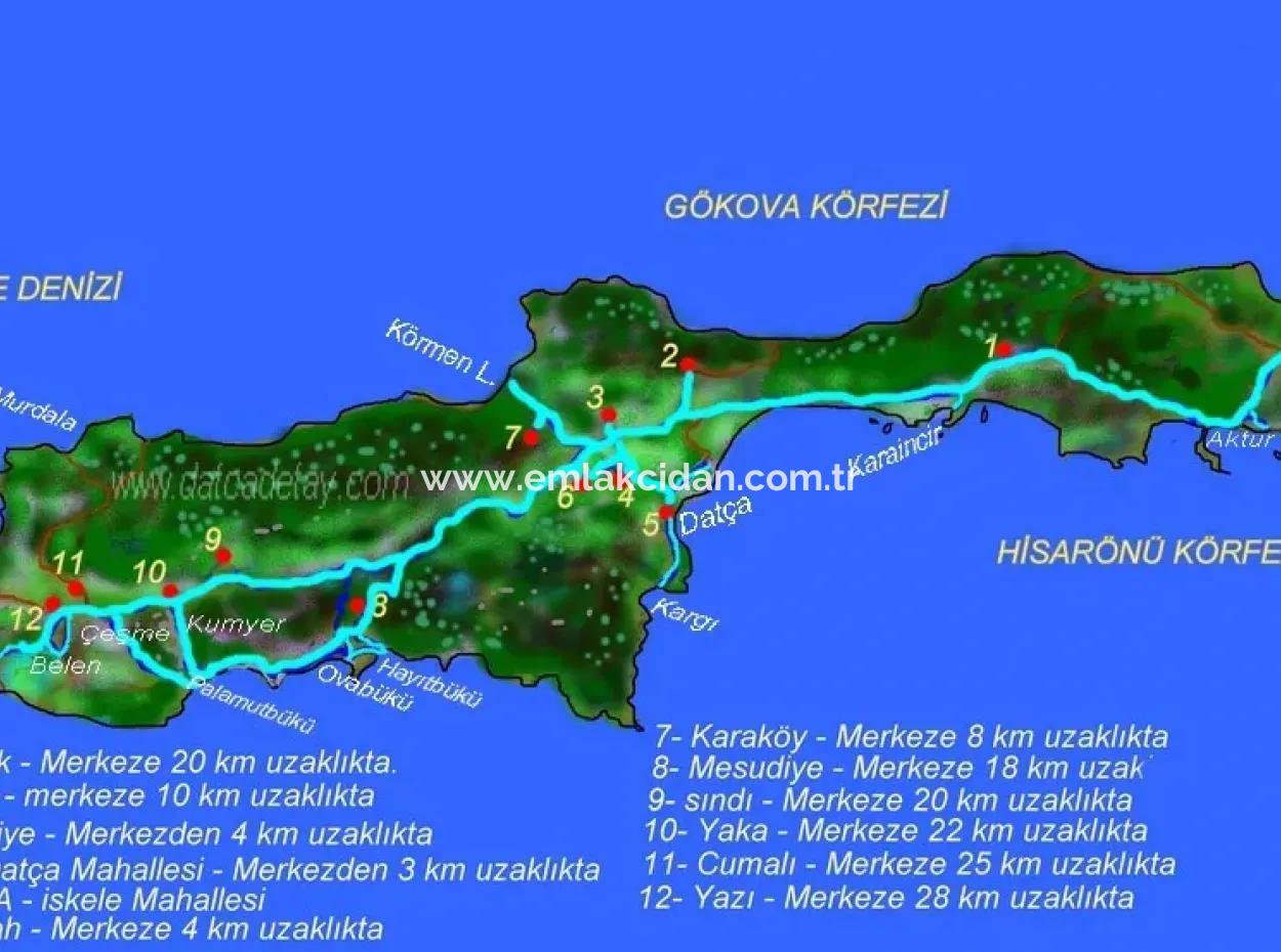 Land For Sale Suitable For The Construction Of A Seafront Hotel With 10000M2 Tourism Zoning At The Seafront In The District Of Datca