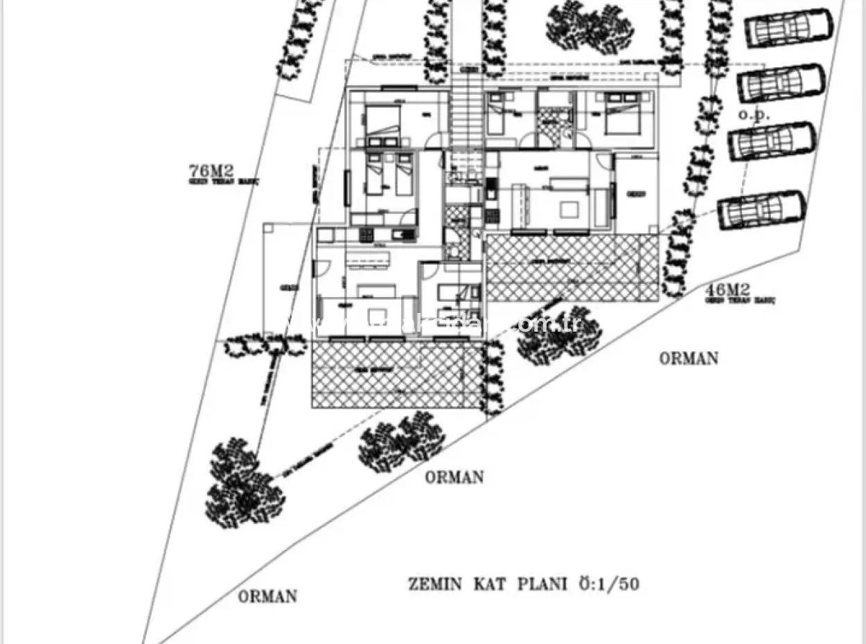 Luxury Apartment For Sale With Swimming Pool In Gökçe Neighborhood Of Ula District Of Muğla Province 2 Km To The Sea With Forest View