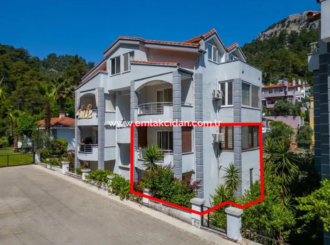 3 1 Garden Duplex Apartment For Sale In Beldibi Neighborhood Of Marmaris District In A Complex With Nature View Swimming Pool