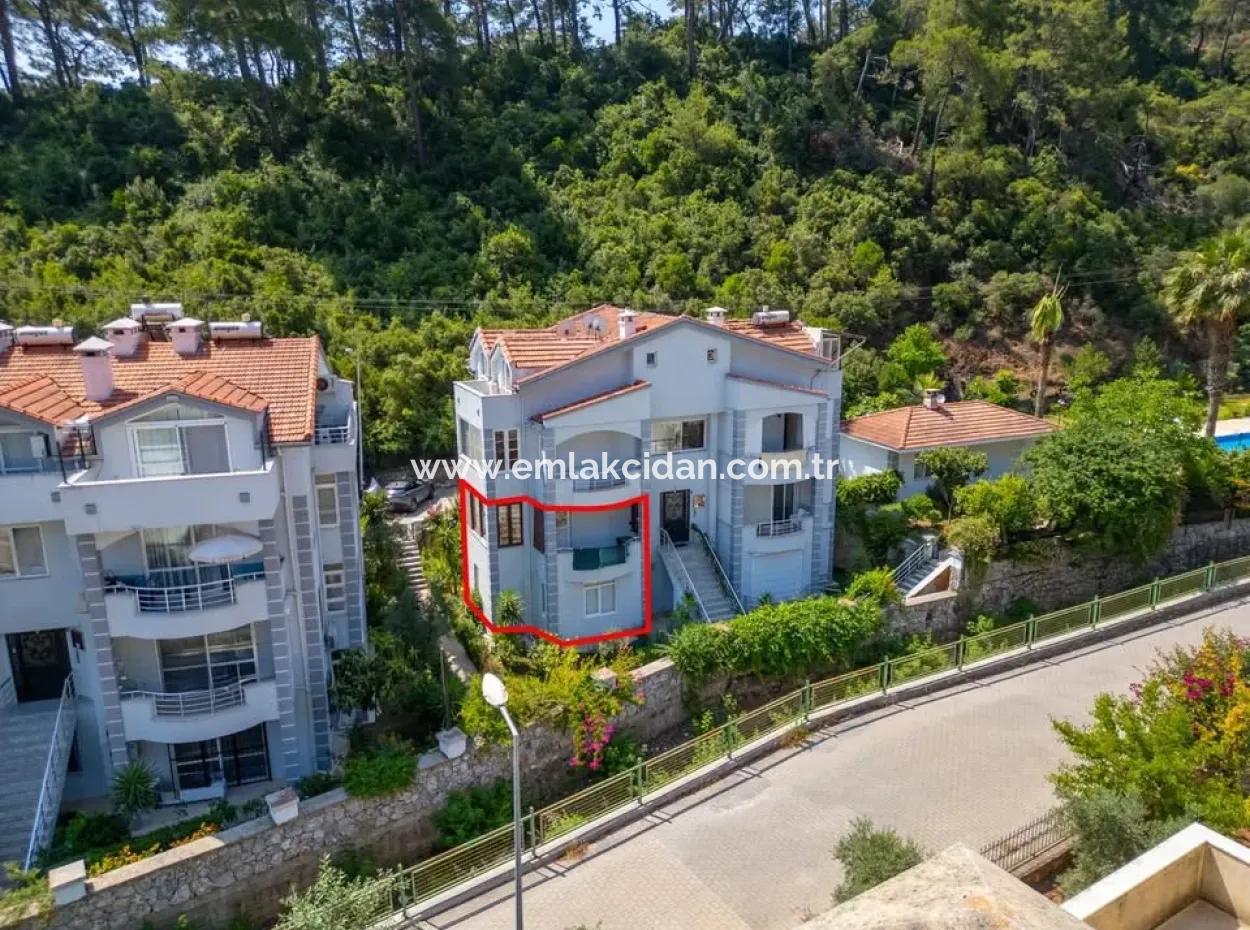 3 1 Garden Duplex Apartment For Sale In Beldibi Neighborhood Of Marmaris District In A Complex With Nature View Swimming Pool