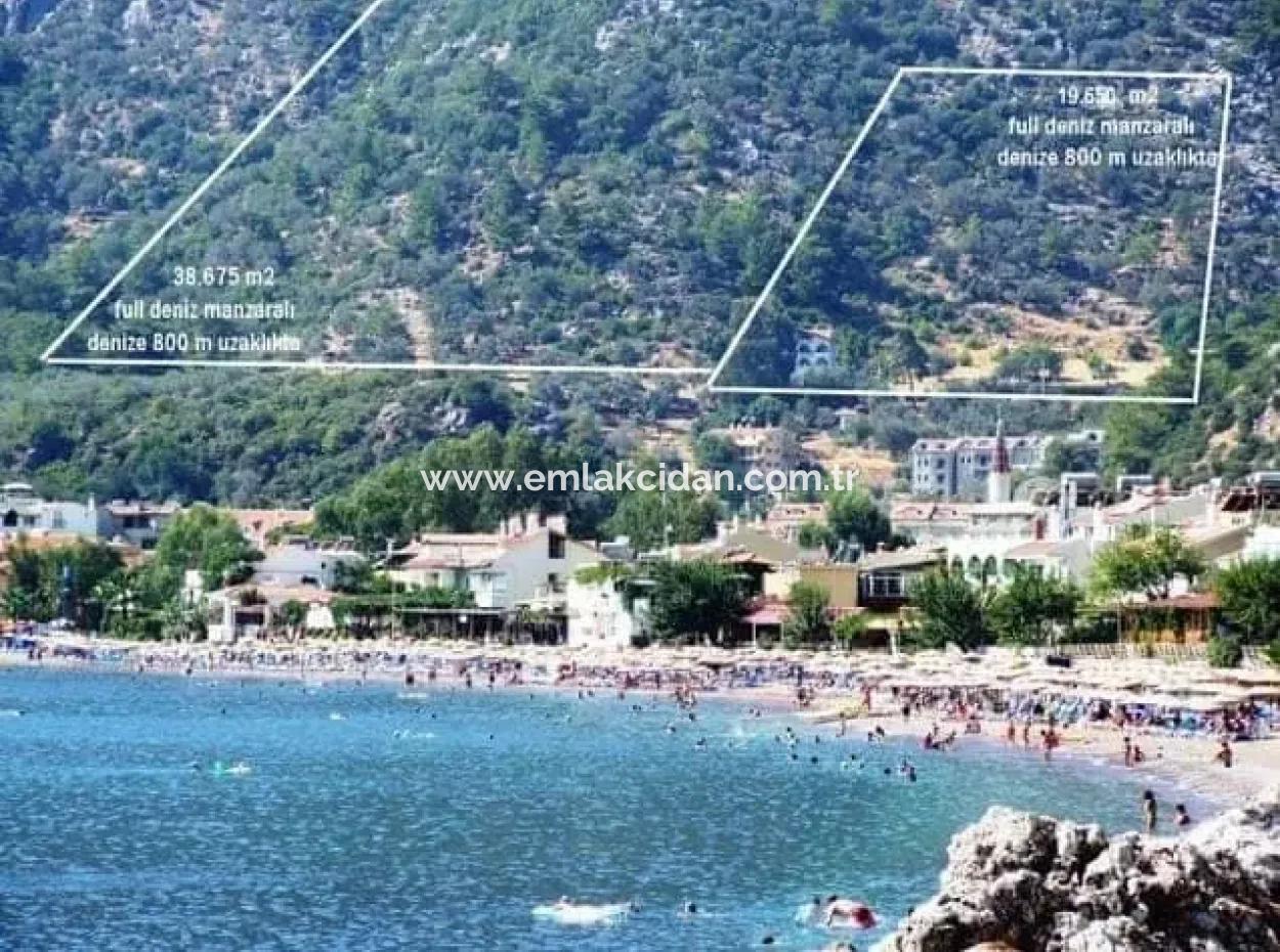 20000M2 Plot With Sea Views For Sale Land 18 Km Away From Marmaris