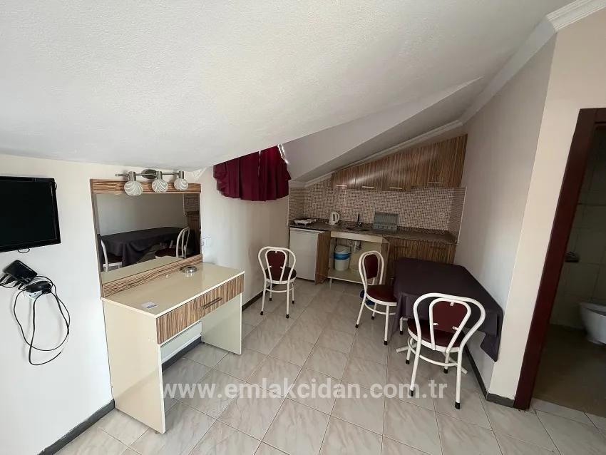 Marmaris merkezinde kiralık eşyalı 1+0 daire