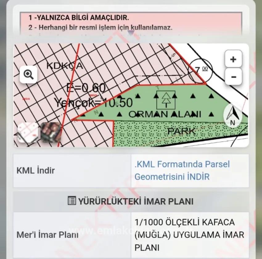 Muğla İzmir yol Üzerinde acil satılık 2600 m2 ticari İmarlı satılık arsa