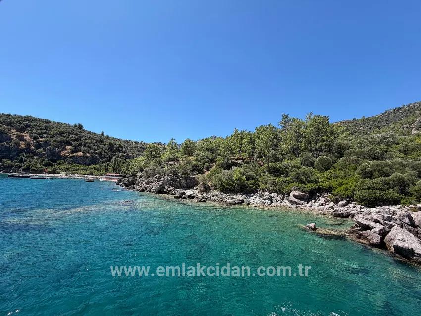 Marmaris Turunç koyunda denize sıfır 4700 m2 kontrollü kullanım alanı