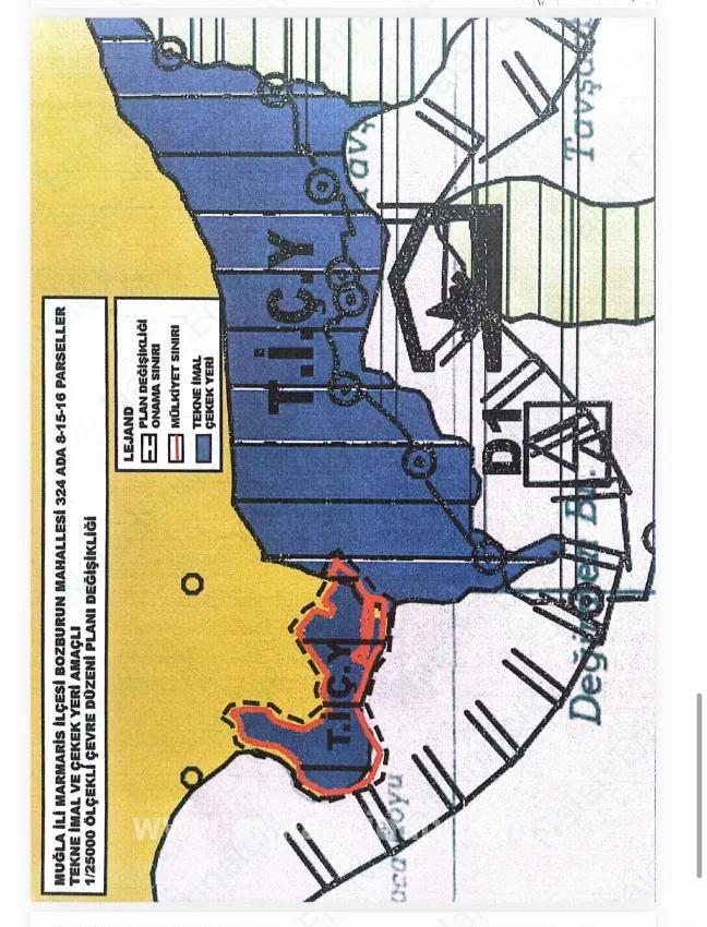Marmaris Bozburun Mah. Satılık Arsa - Ticari İmar Durumlu - 32.000 m²