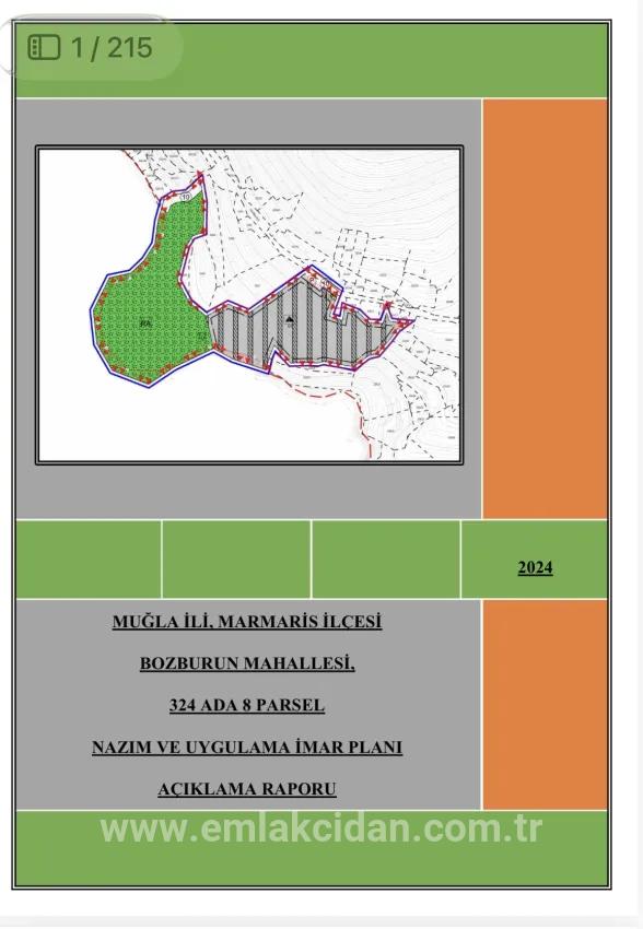 Marmaris Bozburun mahallesinde 32.000m2 arsa Üzerinde İsimleri alınmış yat Çekek yeri