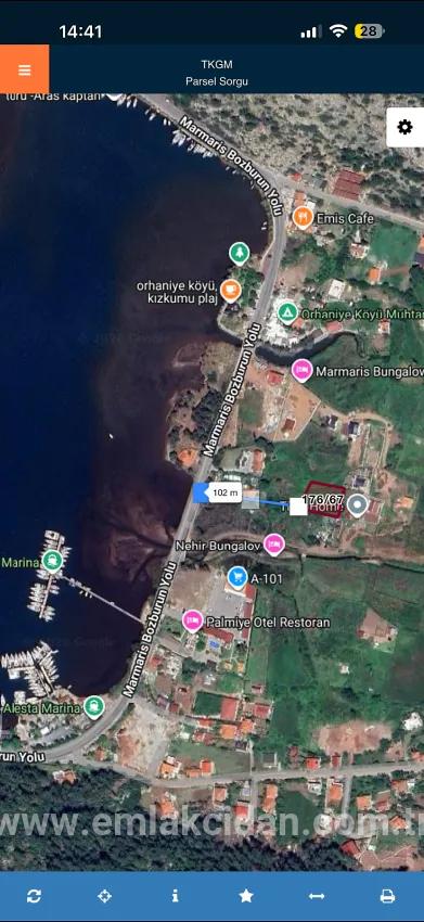 Marmaris Orhaniye Mah. Satılık Tarla - Tarla İmar Durumlu - 1.250 m²