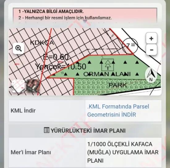 Muğla İzmir yol Üzerinde acil satılık 2600 m2 ticari İmarlı satılık arsa