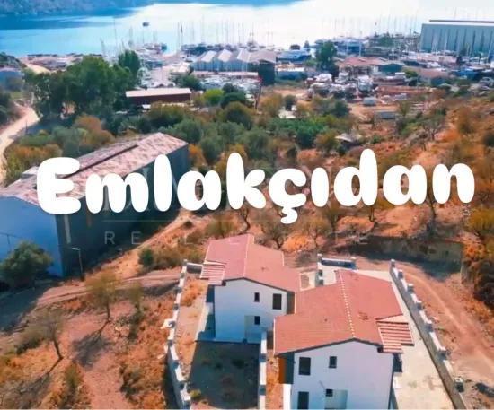 Marmaris Bozburun mahallesinde muhteşem deniz manzaralı 4+1 sıfır 170 m2 satılık villa