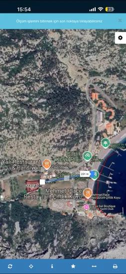 Marmaris Çiftlik koyunda 2500m2 denize yakın satılık Özel mülk