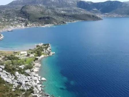 Marmaris İlçesi Söğüt Köyünde Denize 50 Metre Yatırım İçin Uygun 2000M2 Satılık Deniz Manzaralı Arsa